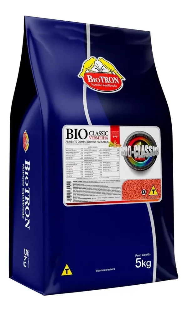 Ração Extrusada Biotron Bio-classic Vermelha 5 Kg