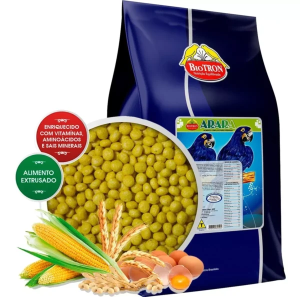 Ração Extrusada - Biotron - Arara - 5 Kg