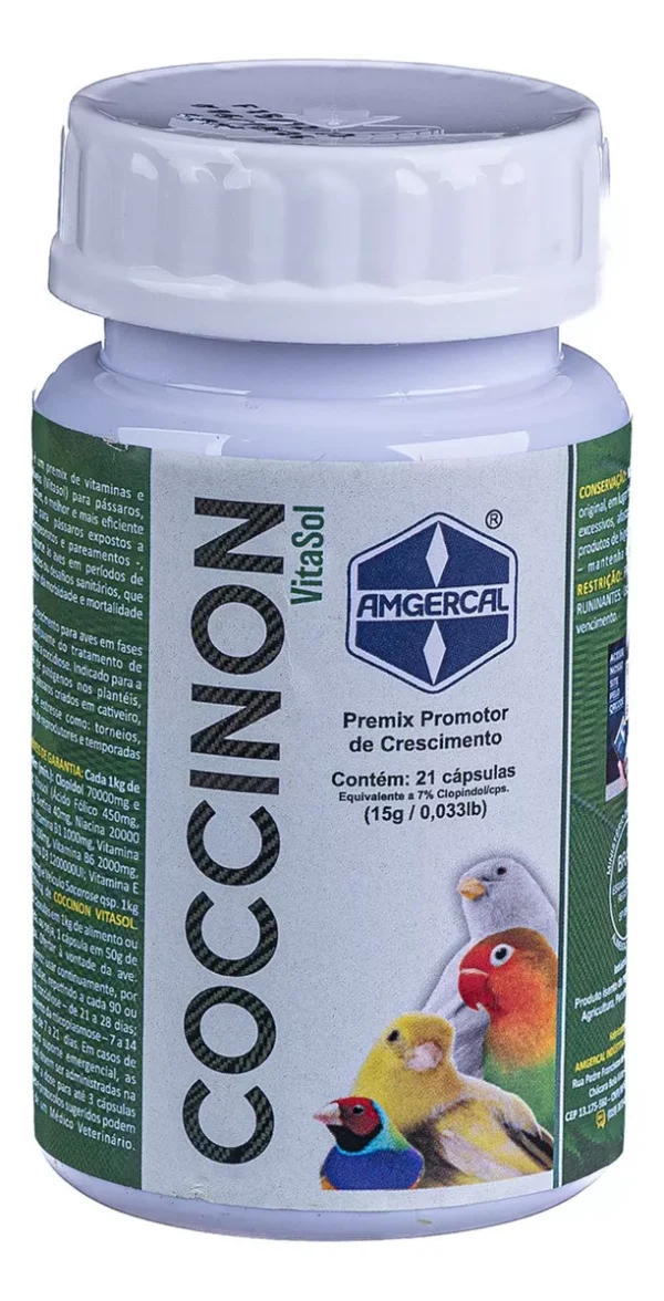 Coccinon Vitasol - Pote C/ 21 Cáps. - Preventivo Peito Seco