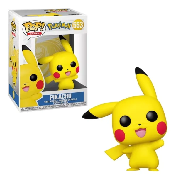 Boneco Funko Pop - Games - Pokemon - Pikachu 553 (waving)