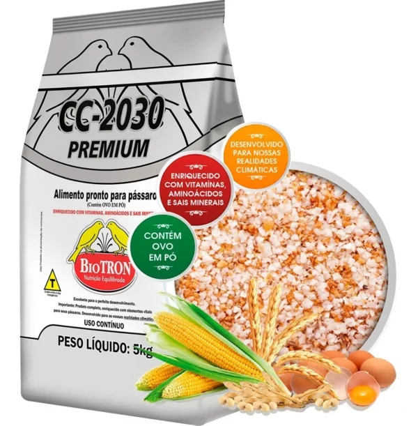 Cc 2030 - Premium - 5 Kg - Farinhada Para Pássaros - Biotron