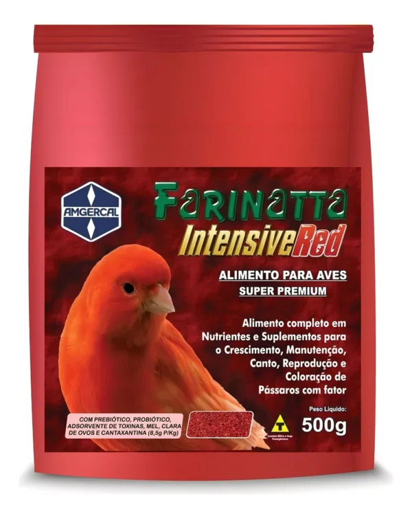 Farinatta Intensive Red 500g Canarios Vermelho Amgercal